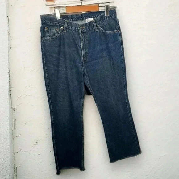 Vintage Levi wide leg  denim pants 15M/32 boho western - Picture 2 of 6